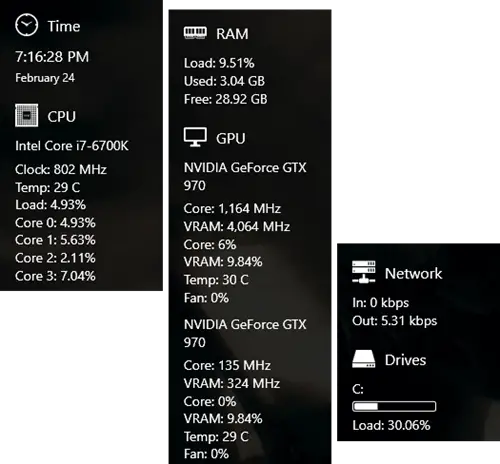 SideBarDiagnostics  Sidebar to display hardware diagnostics - 28