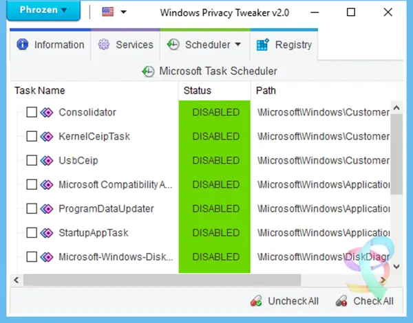Средства исправления конфиденциальности Windows 10