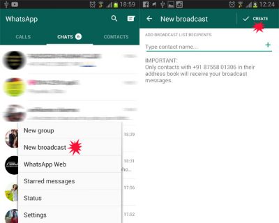 new broadcast whatsapp