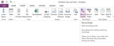 onenote audio clipping