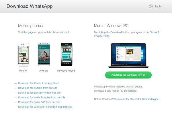 WhatsApp Desktop App for Windows PC