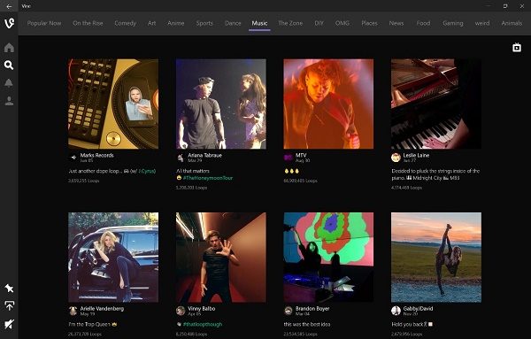 Vine App for Windows 10