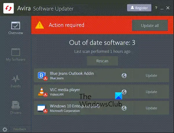 Avira Software Updater