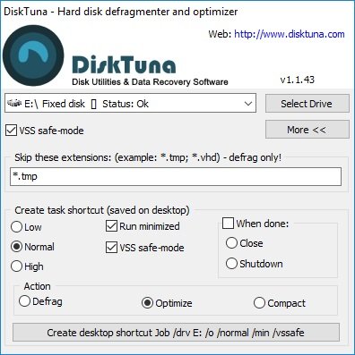 DiskTuna for Windows PC