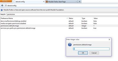 disable images in firefox