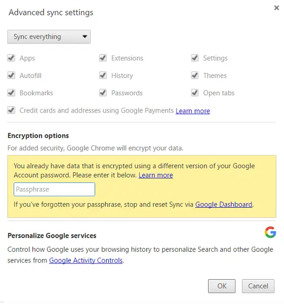 Google Chrome profile cannot sync - Google Chrome Community