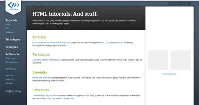 HTMLDog learn coding online