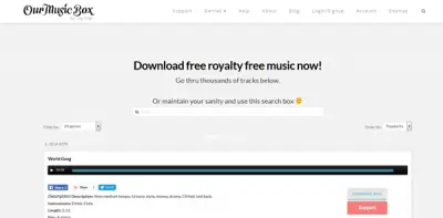 Our Music Box download royalty free music for YouTube