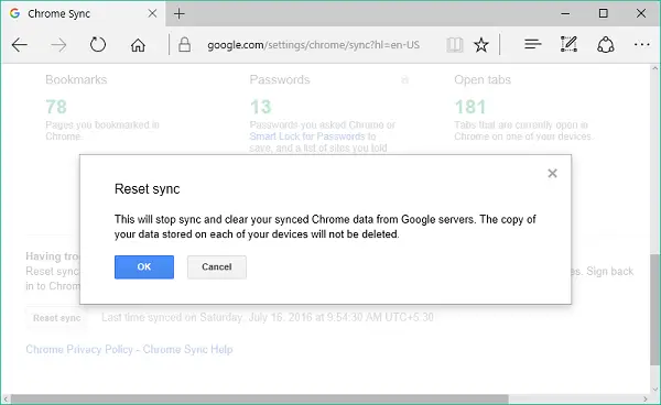 How to fix problems with Google Chrome Sync