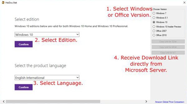 Microsoft Windows and Office ISO Download Tool