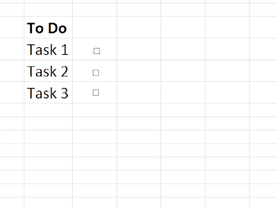 assign a cell to checkbox