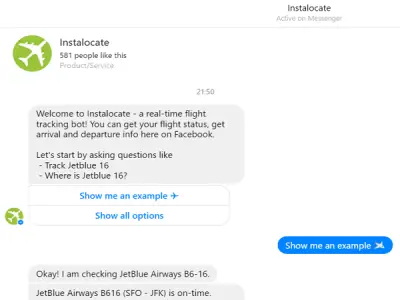 instalocate messenger bot