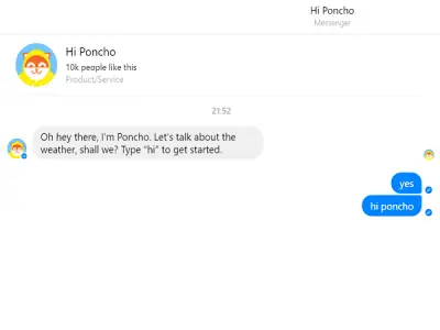 poncho messenger bot