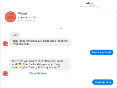 where messenger bot