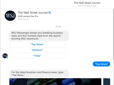 wsj messenger bot