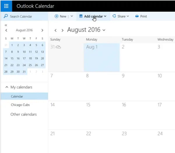 Outlook Interesting Calendar