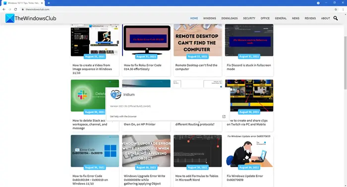 Iridium  Chromium based browser with strong Privacy features - 34