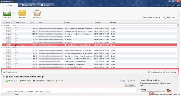 Stop email spam with MailWasher for Windows