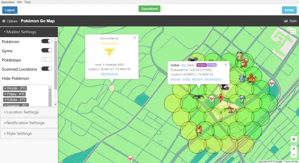 Find the best Pokémons with Pokémon GO Live Map