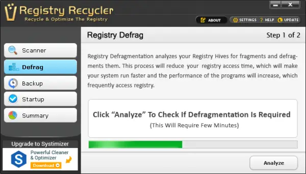 Registry Recycler Defrag