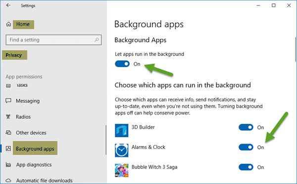 How to stop Apps from running in the background in Windows 11/10