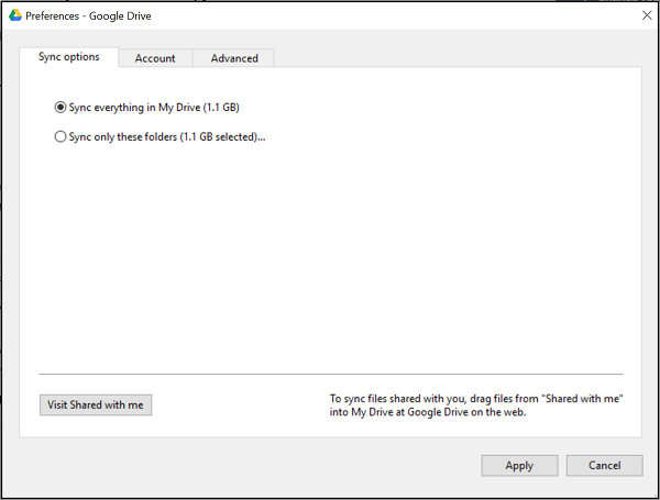 Google Drive is 1 of the best options available to proceed your personal information inwards sync inwards sy Select specific Folders to Sync amongst Google Drive Selective Sync