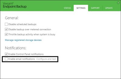 Veeam Endpoint Backup