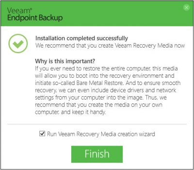 Veeam Endpoint Backup