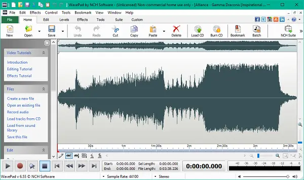 NCH Wavepad Audio Editor