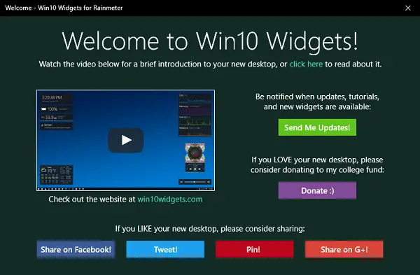 Win10 Widgets - Bring the power of Widgets on Windows 10