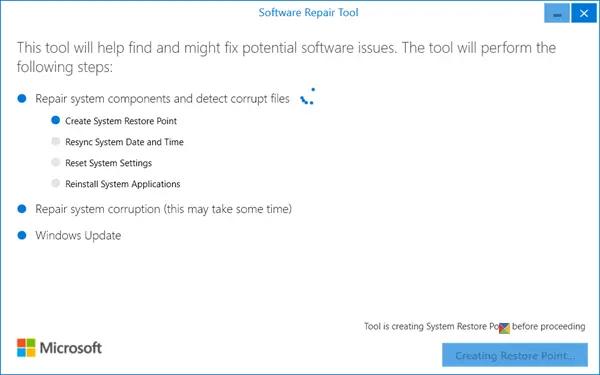 Windows Software Repair Tool for Surface