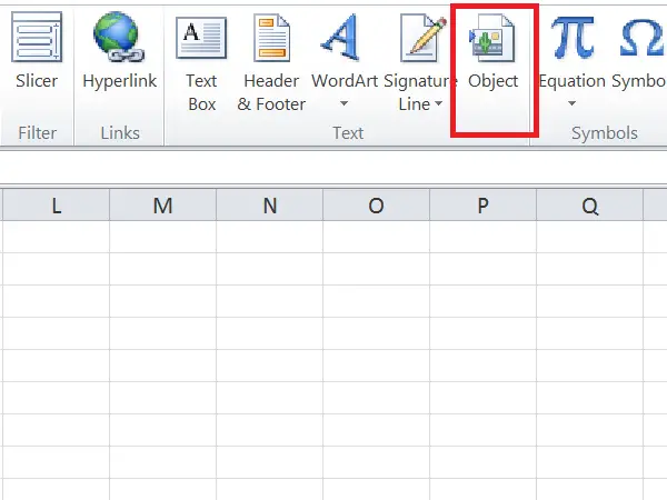 How to Insert a PDF File in an Excel Sheet