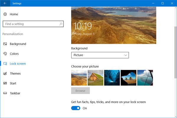 Disable Windows 10 Lock Screen Ads and Tips