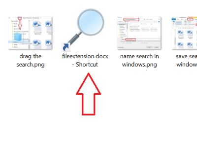 saved search shortcut