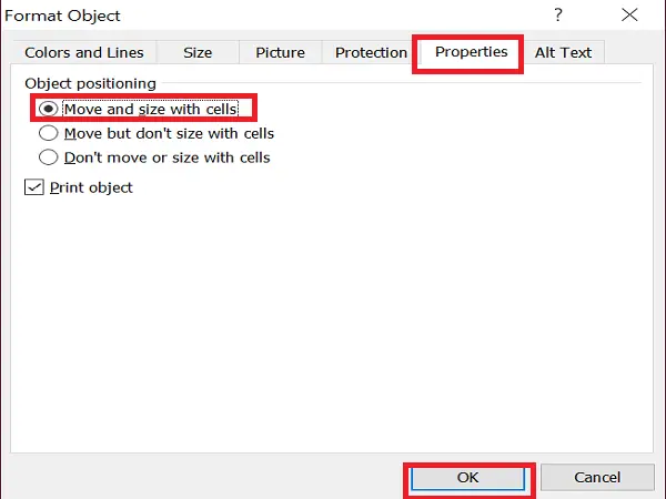 select move and size with cells