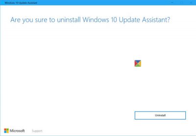 uninstall update assisstant