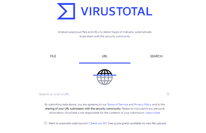 virus total url scanner