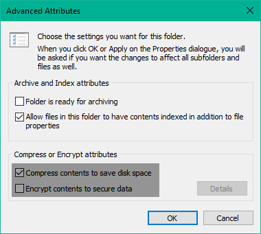 How to show encrypted or compressed NTFS files in colour