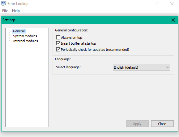 Error Lookup is a open source tool to translate and understand Windows error codes