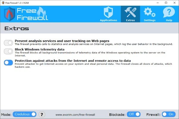 for Windows that comes amongst professional person features together with groovy functionality Free Firewall is a consummate firewall solution for Windows PC