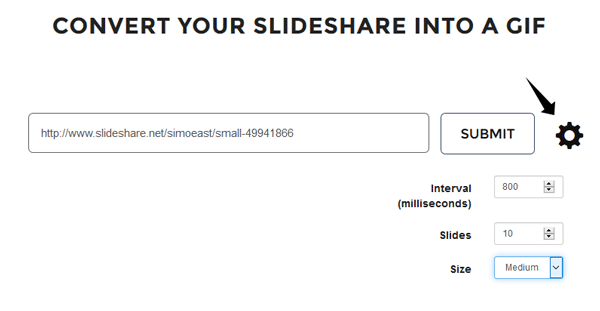 Convert SlideShare presentation to GIF GIFDeck