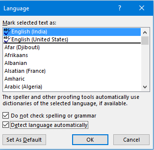 spelling and grammar check word not working