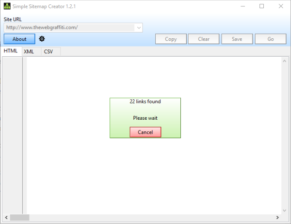 Simpe Sitemap Creator