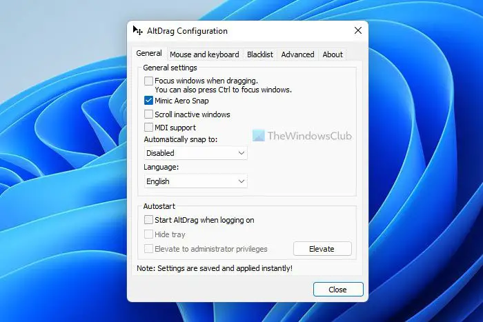 Resize, Drag, Manage windows easily with AltDrag for Windows PC