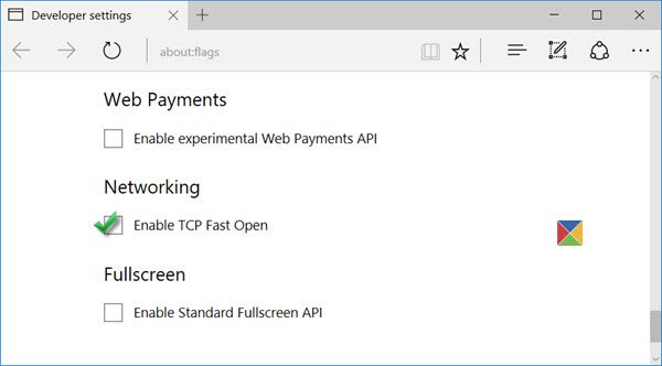 tcp fast open edge