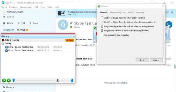 Record Skype calls amongst iFree Skype Recorder for Windows PC One of the best software available for Windows is none other than Record Skype calls amongst iFree Skype Recorder for Windows PC