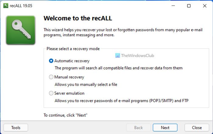 Use recALL to recover lost passwords and license keys on Windows PC