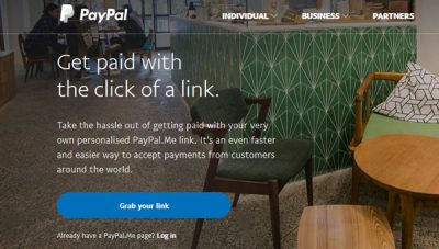 create a personal URL for PayPal payments