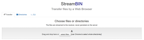 There are several methods to mail a file from 1 figurer to unopen to other figurer or mobile o StreamBIN is a costless online file transfer service to current content