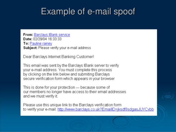 Email Spoofing